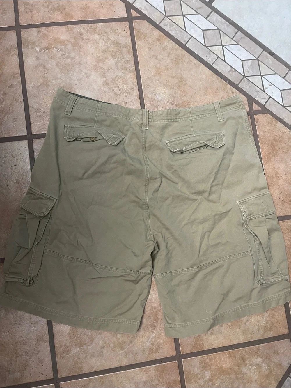 Vintage OP Men's Cargo Shorts in beige